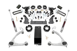 Chevrolet Silverado 1500 Suspension Lift Kit - Rough Country - Combo | Cast Steel | N3 Shocks | 1.25-inch Body Lift | 3.5-inch Suspension Lift | MOOG Ball Joints - '14-'15